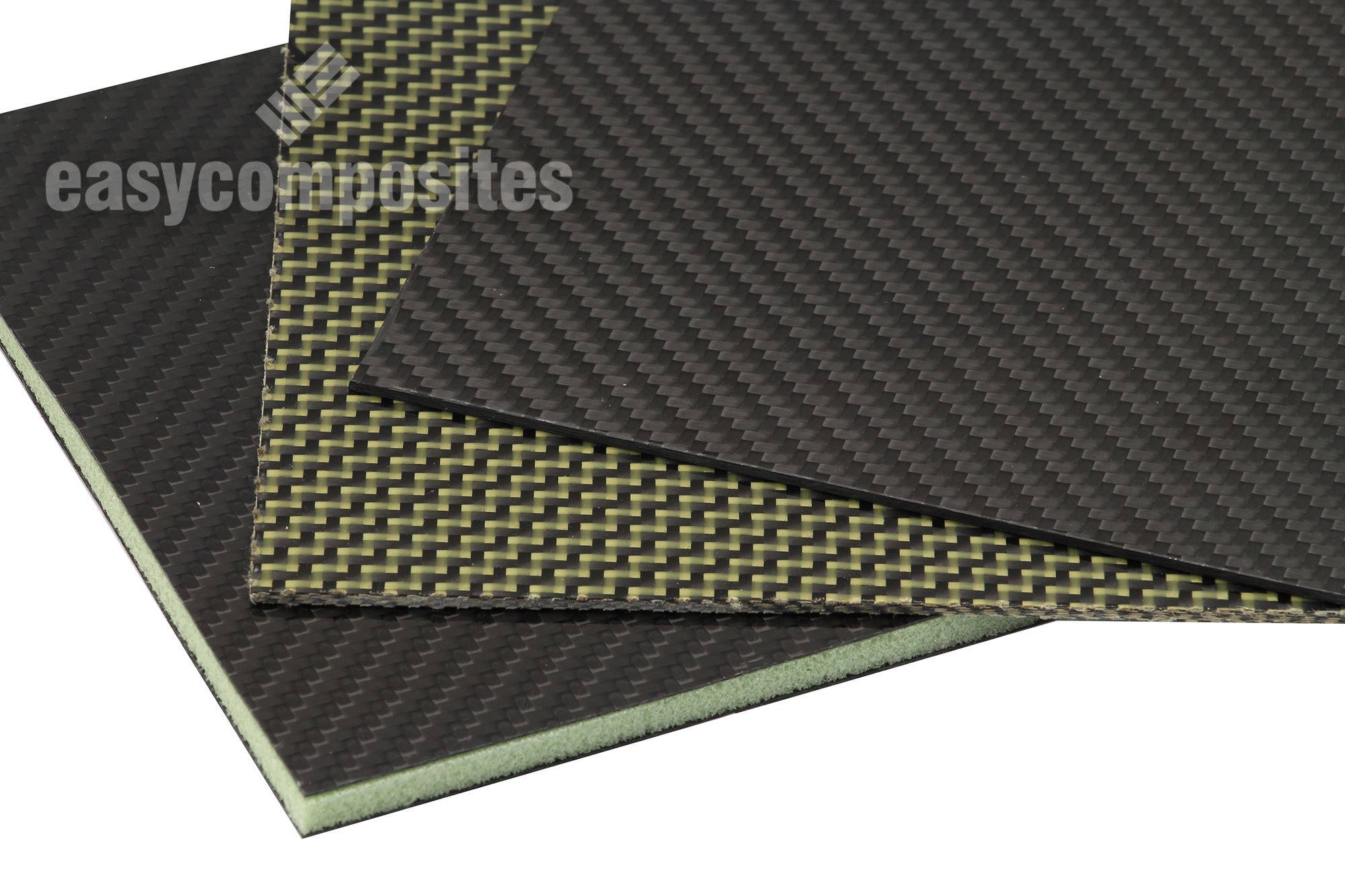 Carbon Fibre Sheet; 1mm, 2mm, 3mm - Easy Composites