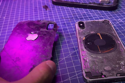 Cured Phone Case Demoulded