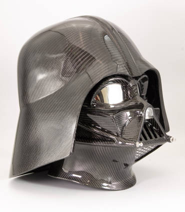 Darth Vader Carbon Skinned Helmet Side View