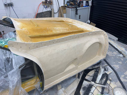 1977 Porsche 924 Build Making Moulds