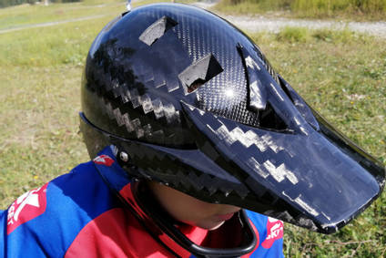 Carbon Fibre Bike Helmet by Bruce Creations