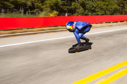 Red Bull Downhill Skateboard World Record Attempt