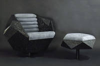 Carbon Hedron and Footstool by Matthew Nunn Thumbnail