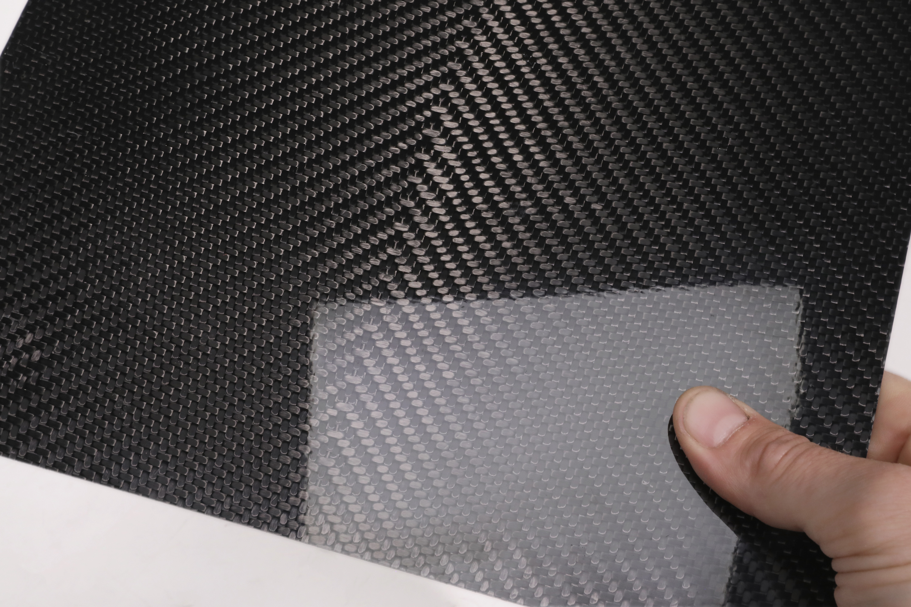 ANNX 3K Twill Weave Carbon Fiber Fabric - 12oz, 9oz Weight, 12" X 59" (Black)