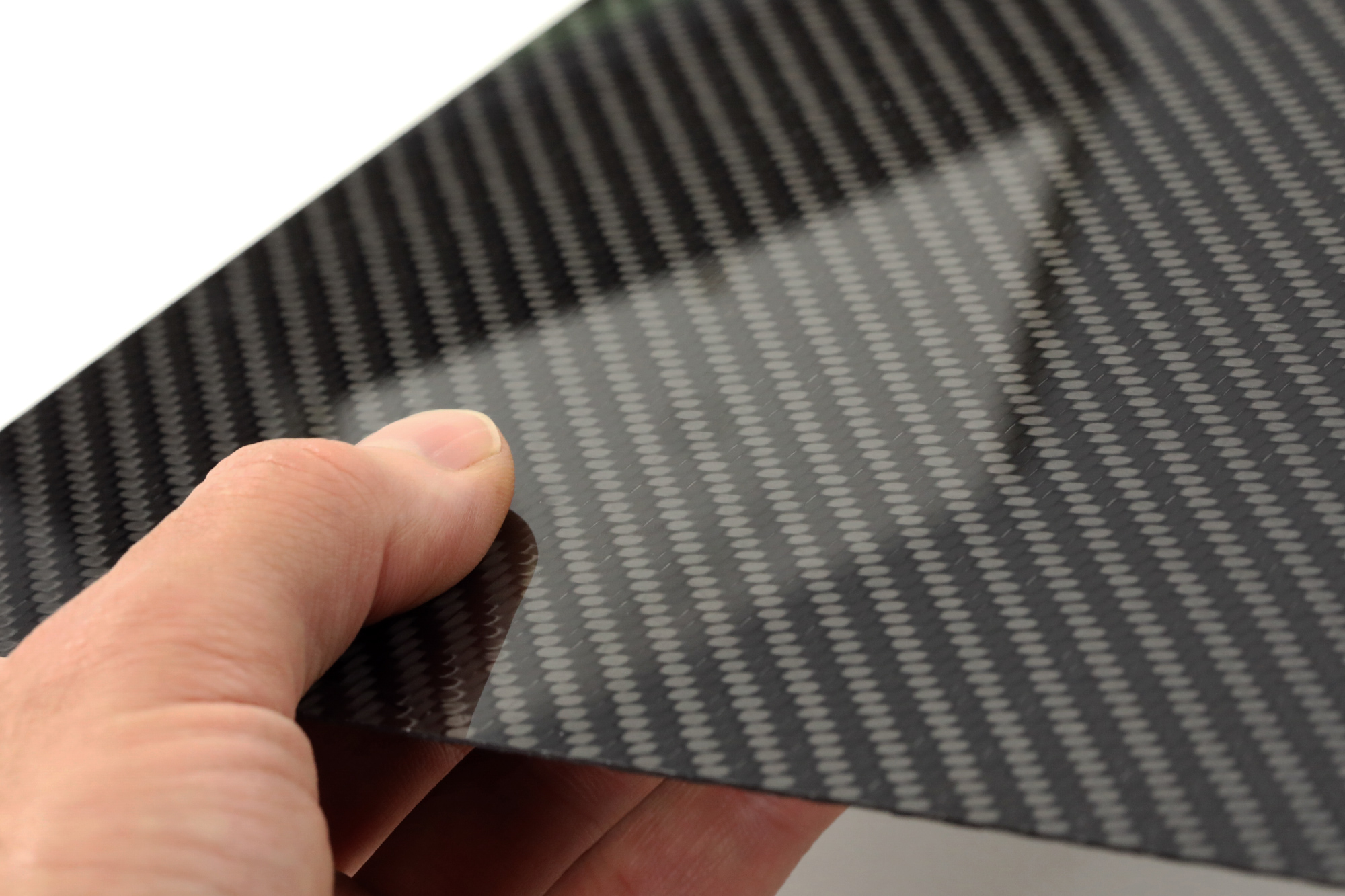 Medium 3K Carbon Fibre Sheet 1.0mm x 200mm × 240mm Twill Weave Black 1mm