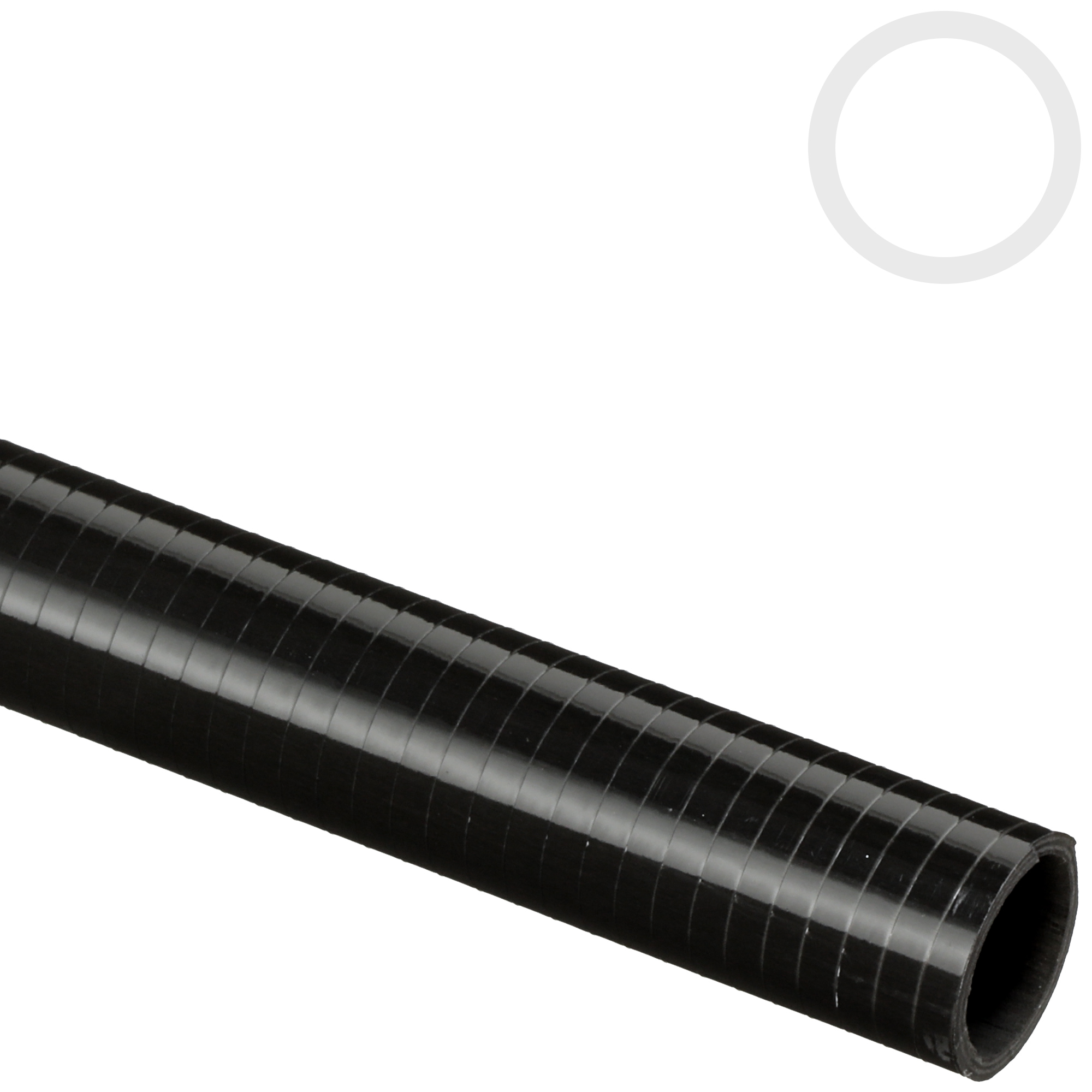 CF22-M Matt 1x 22 mm OD x 20 mm ID x 1000 mm 3k fibre de carbone Tube Roll-Emballé 