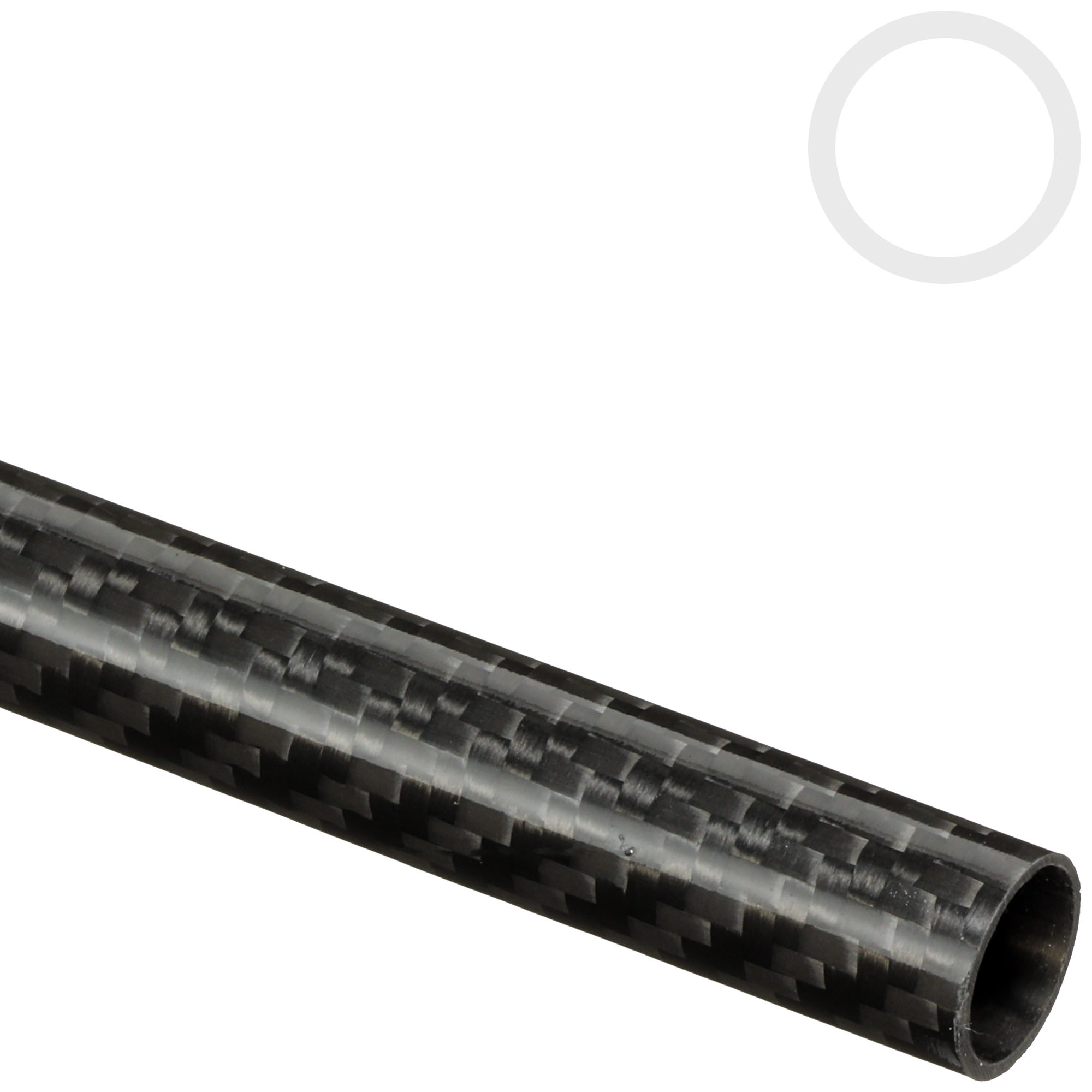 Hollow Carbon Fiber rods Glossy Carbon Tubes 14mm X 12mm X 500mm KARBXON Black Pure Carbon Fibre Tubes Carbon Fiber Tube Lightweight High Strength Carbon Fiber Shaft 