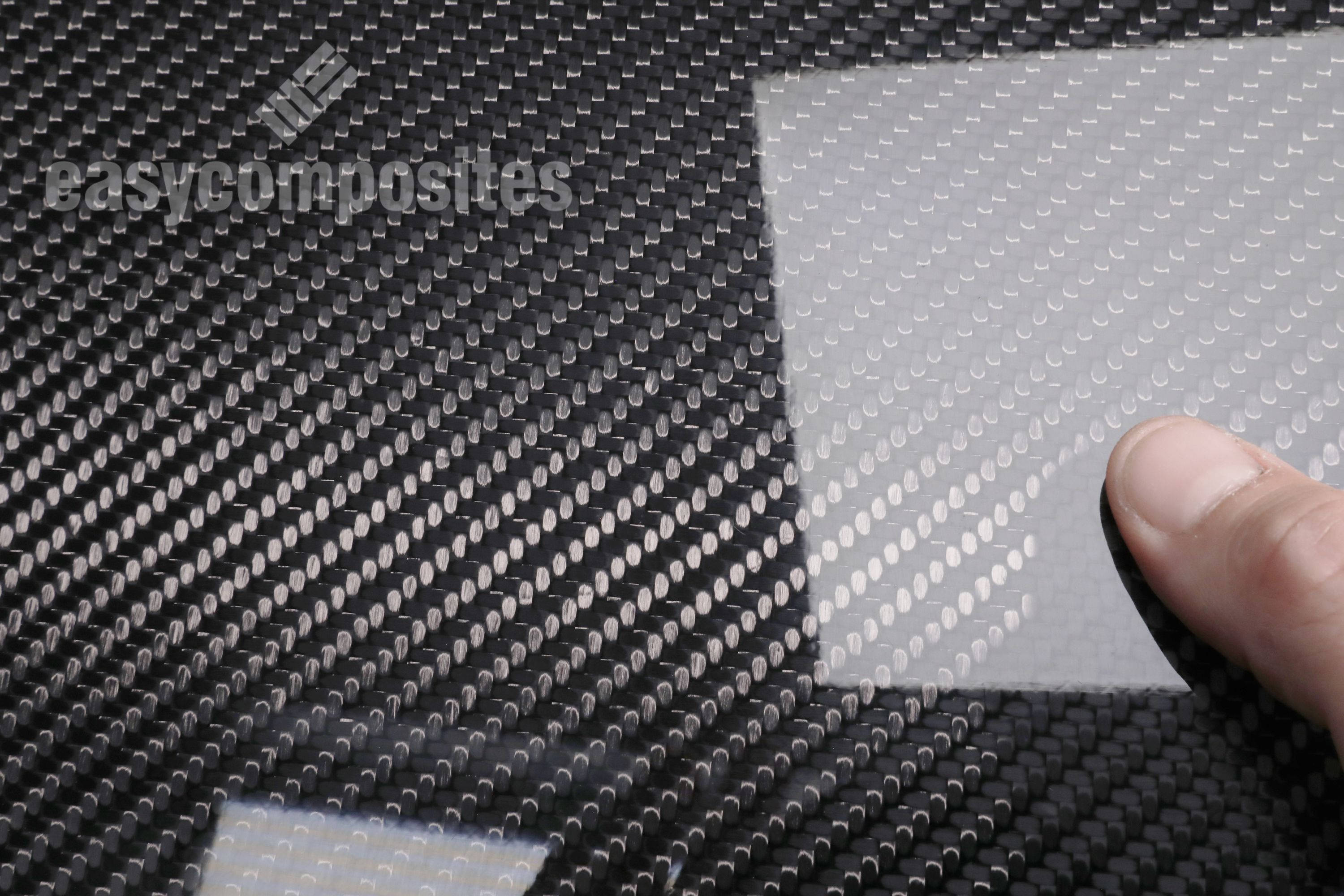 210g 2x2 Twill 3k Carbon Fibre Cloth; 1m, 1.25m, 1.5m - Easy Composites
