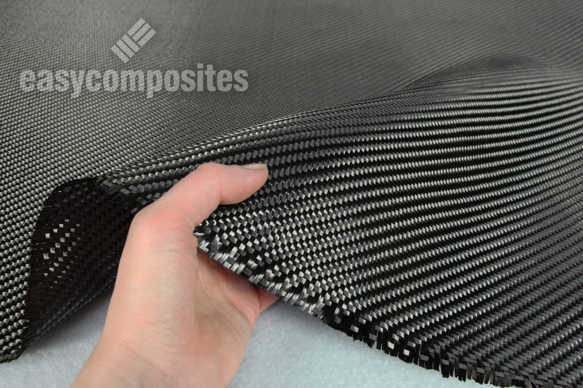 thumbnail image 2 of Made In USA! Real Carbon Fiber Fabric - 1/2 Yard 2x2 Twill (18x50 Inches) 2 of 6