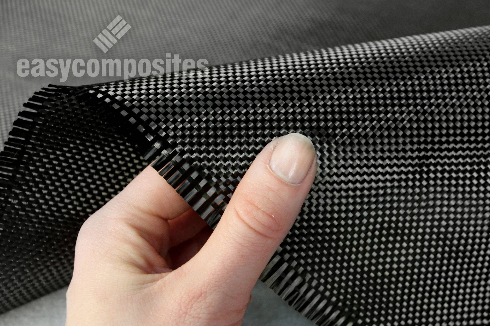 210g Plain Weave 3k Carbon Fibre Cloth; 1m, 1.25m - Easy Composites