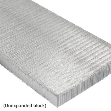 3.2mm (1/8") Cell Aluminium Honeycomb Unexpanded Block