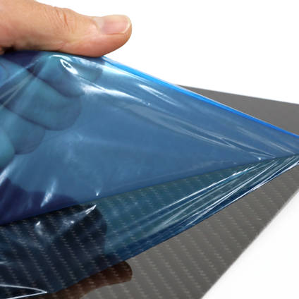 Removing the Protective Film from our High Strength Carbon Fibre Sheet
