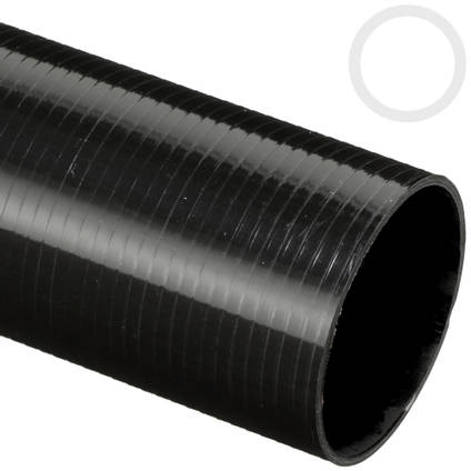 40.9mm (38.1mm) Roll Wrapped Carbon Fibre Tube