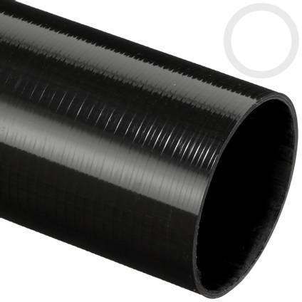 44.8mm (42mm) Roll Wrapped Carbon Fibre Tube