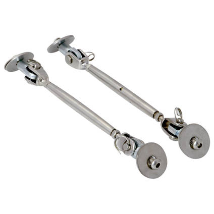 Gold Adjustable Bumper Lip Spoiler Strut Rods – Universal Splitter Support Bars