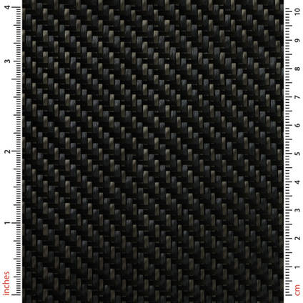 200g 2x2 Twill Carbon Black Twaron Cloth