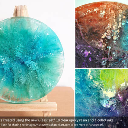 Petri-Dish Art Made Using GlassCastÂ® 10 Clear Epoxy Casting Resin
