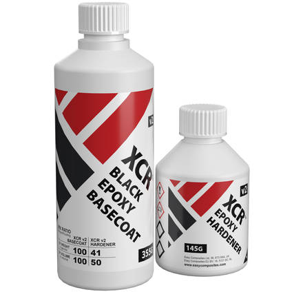 XCR Black Epoxy Basecoat 500g Kit