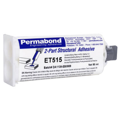 ET515 Semi Flexible 15min Epoxy Adhesive 50ml Twin Tube