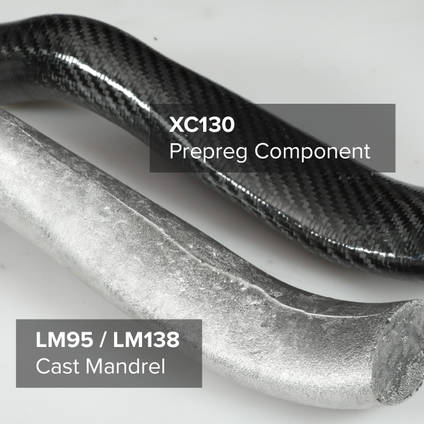Carbon Fibre Component from a Fusible LM95 Low-Melt Metal Core