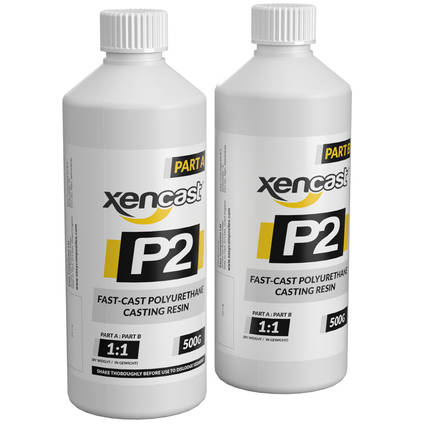Xencast P2 Fast Cast Polyurethane Resin 1kg Kit