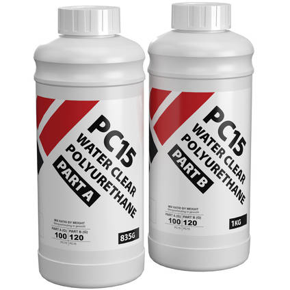 PC15 Water Clear Polyurethane Casting Resin 1.8kg Kit