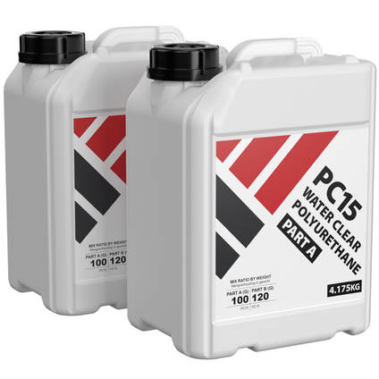 PC15 Water Clear Polyurethane Casting Resin 9.175kg Kit