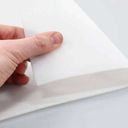 Airex® T10.100 PET foam being folded over by hand