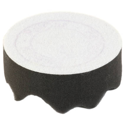 Soft Wavy Black Polishing Pad 80mm Reverse Side