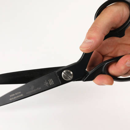 Professional 10 Inch Kevlar Shears in Hands