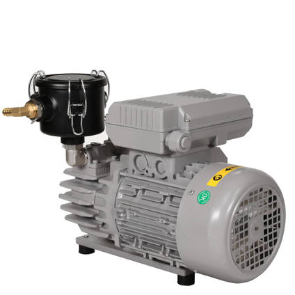 EC20 Industrial Vacuum Pump shown with optional VF2  Vacuum Pump Filter