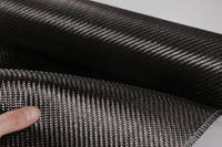 200g 2x2 Twill Black Stuff Low Cost Carbon Fibre Cloth on Roll Thumbnail