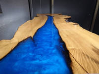 Electric Blue River Table by Waters Edge Joinery Thumbnail