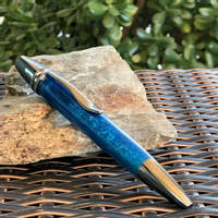 Blue Resin Pen by Branco Works Thumbnail