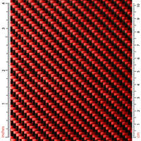 Red Carbon Fibre Cloth 2x2 Twill Thumbnail