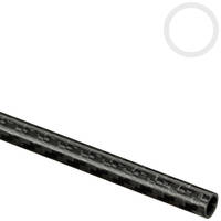 8mm (6mm) Woven Finish Roll Wrapped Carbon Fibre Tube 1000mm Thumbnail
