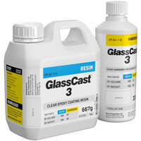 GlassCast 3 Clear Epoxy Coating Resin 1kg Thumbnail