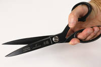 Professional 10 Inch Carbon Fibre Composites Shears in Hands Thumbnail